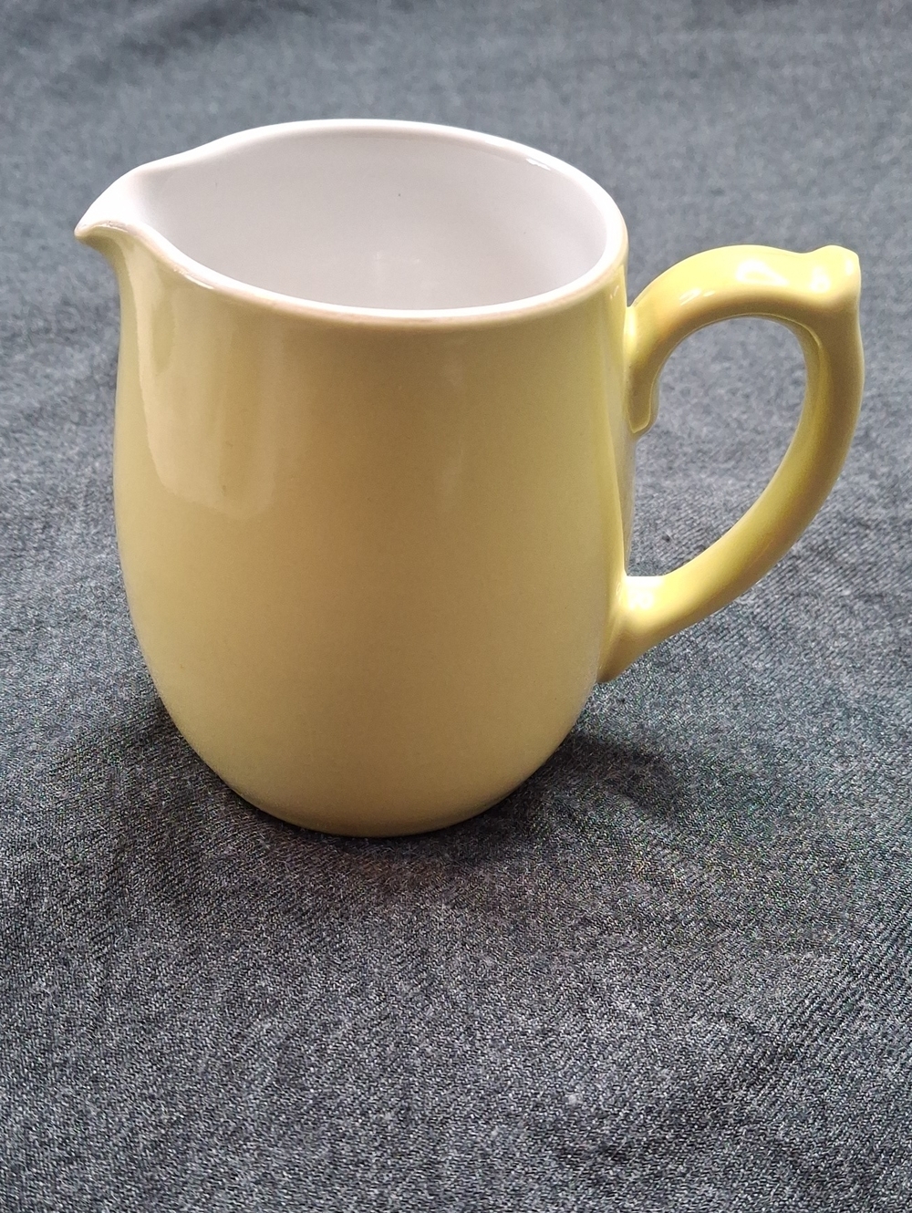 Langley Street Yellow Ceramic Creamer Pitcher